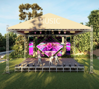 Grand système de fermes de toit pour scène extérieure avec toile PVC pour concerts et spectacles événementiels
