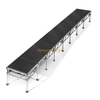 Système de scène portable tout terrain en aluminium 4'x32' - Hauteur réglable (0,4 m - 2 m)