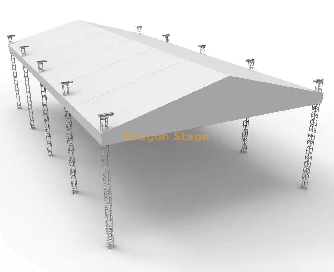 Structure de ferme de support au sol modulaire en aluminium extra-large de 20 mx 40 x 9 m (2) 