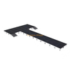 Scène professionnelle en aluminium en forme de T de 15,8 x 8,54 m | Passerelle de mode extra-longue à hauteur réglable de 0,6 m à 1 m
