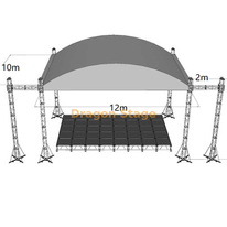 All Mether Curved Roof Truss for Outdoor Event 12x10x6m