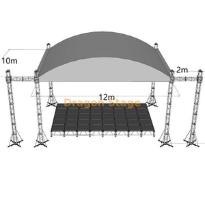 All Mether Curved Roof Truss for Outdoor Event 12x10x6m