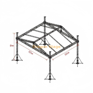Éclairage de concert populaire Système de toit en aluminium 10x10x9m