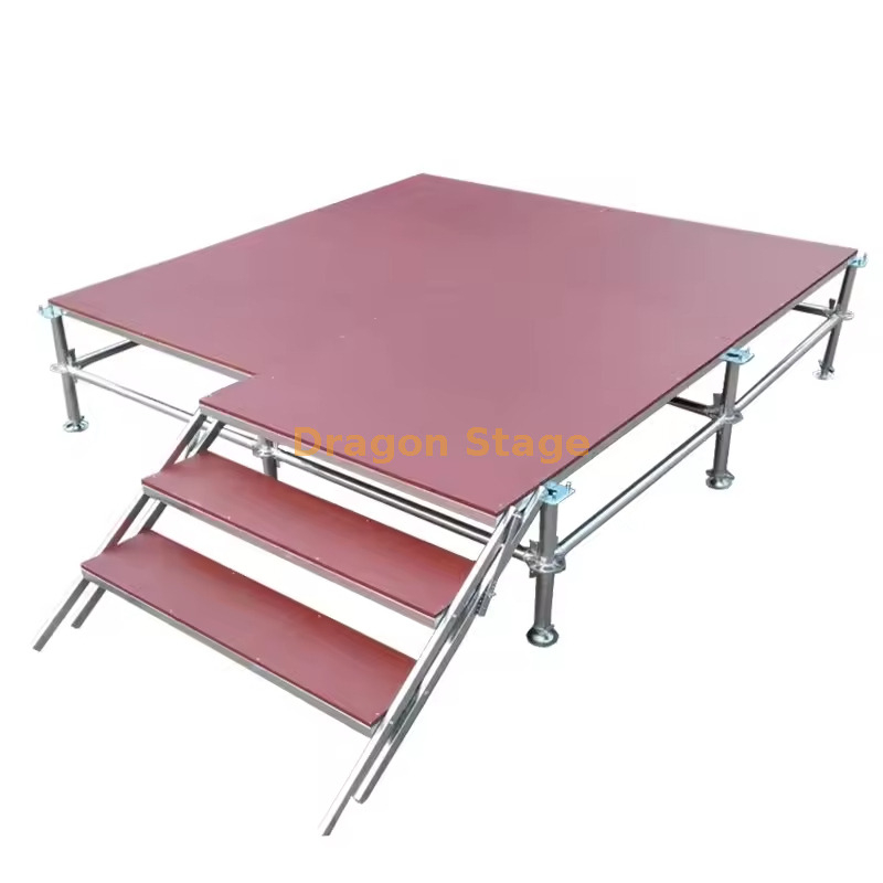 Scène de couche en acier en aluminium portable pour les concerts 2.44x2.44m