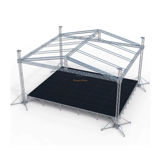 Système de ferme d'éclairage audio de musique en aluminium personnalisé 12x10x9m