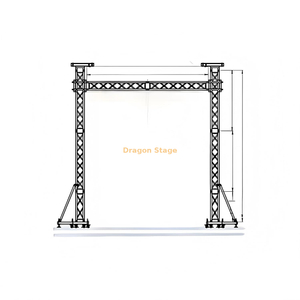 Botte en aluminium de poteau de but professionnel de 10x6m pour le support d'écran LED