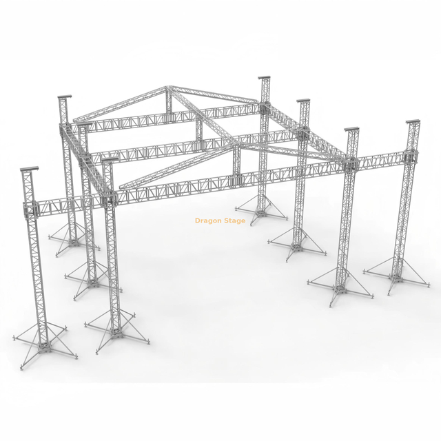 Mur visuel mené par étape et étape 18x16x14m de toit de concert de rangée