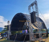 Système de fermes de toit de tunnel en aluminium 12x6x6m avec scène réglable et escalier arrière