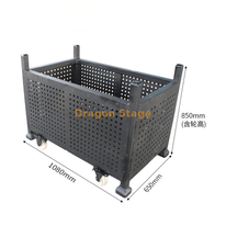 Chariot mobile en acier pour stockage de fils
