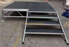 Mini taille modulaire en aluminium 0.6-1m des systèmes de plancher de panneau d'étape 2.44x2.44m