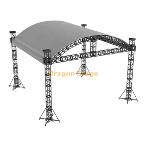 Système de fermes de toit en aluminium arqué professionnel 10x8x6m