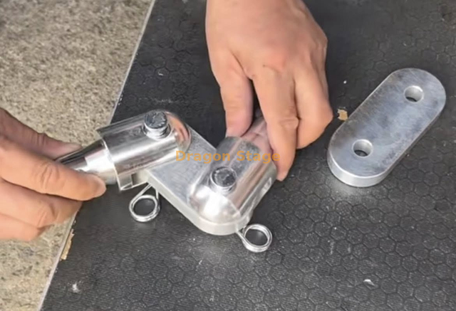 Joint pivotant modulaire professionnel en aluminium pour structures d'auvent et de ferme