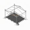 Système de fermes de toit triangulaires en aluminium professionnel, 10x8x7m