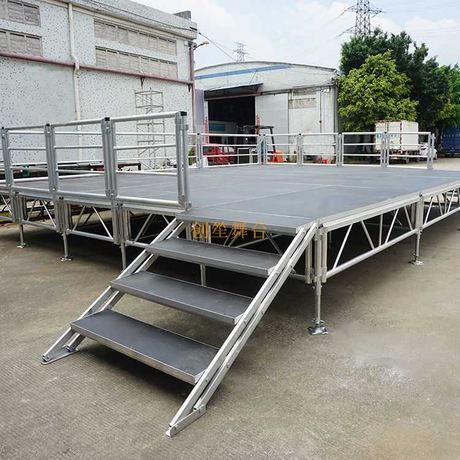Étape carrée légère en aluminium de pays