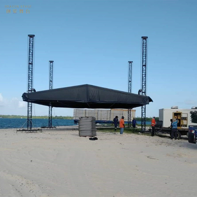 Système portatif en aluminium extérieur de botte d'éclairage d'étape 32x32ft taille 16ft