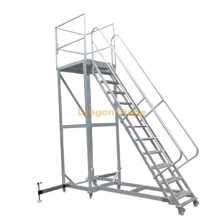 Échelle de camion en aluminium de haute qualité personnalisée avec la meilleure plate-forme de travail