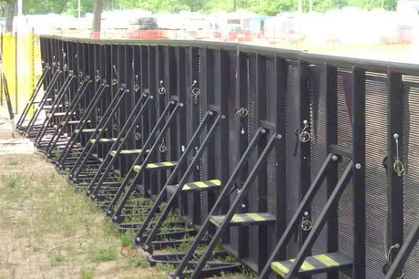 Barrières de protection en aluminium Barrière de barrière de contrôle des foules Barricade noire