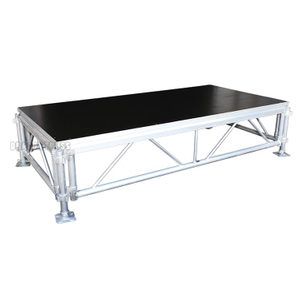 Mini systèmes modulaires en aluminium de plancher de panneau d'étape 2.44x2.44m taille 0.6-1m