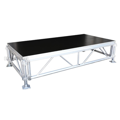 Mini taille modulaire en aluminium 0.6-1m des systèmes de plancher de panneau d'étape 2.44x2.44m