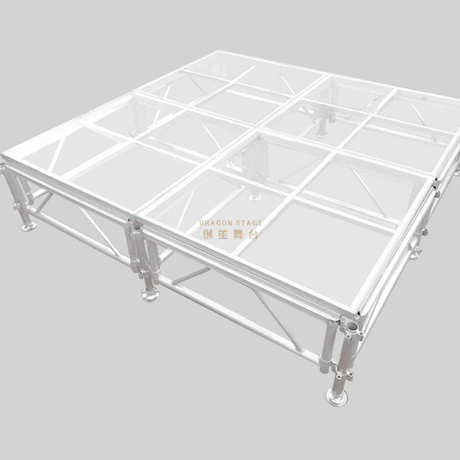 Stade acrylique portatif de plancher acrylique d'étape 7.5x7.5m taille 0.4-0.8m