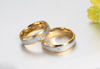 Matt Couple Ring Arabie Saoudite Bague de mariage en or