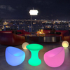 Fête Événement jardin boîte de nuit en plein air Meubles en plastique LED s'allument Cocktail Poseur Bar Table cube chaise bar tabouret éclairage
