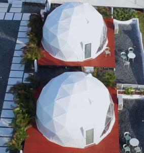 Prix ​​Glamping de tente de maison de dôme imperméable géodésique de diamètre de 6m
