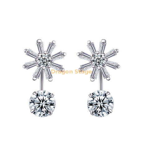 Boucle d'oreille en argent sterling 925 avec bijoux en péridot de Thaïlande
