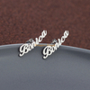 Diy Unique Accessories Jewelry Boucles d'oreilles initiales en acier inoxydable avec nom personnalisé