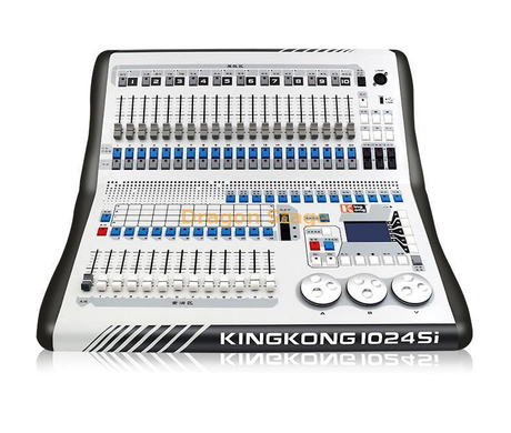 King Kong 1024SI Console son et lumière gradation synchrone spectacle de lumière de scène console chinoise complète enseignement vidéo King Kong 1024SI Console - Flightcase