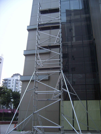 Échafaudage Échelle d'accès en aluminium légère Échelle droite simple