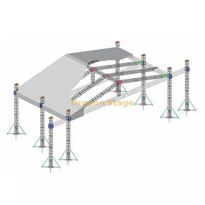 Botte de toit en aluminium pour l'événement extérieur d'église de concert 16x16x8m