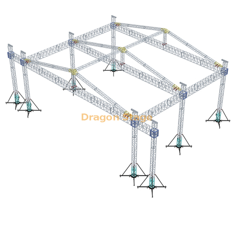 Botte portative faite sur commande d'éclairage extérieur de concert 18x15x10m avec des ailes 6m pour l'écran mené