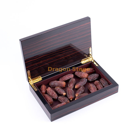 KSA Riyad saison finition piano boîte de date en bois boîte de chocolat en bois type boîte de luxe ramadan