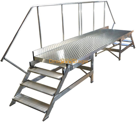 Plate-forme de travail acceptable de structure en aluminium d'OEM de vente chaude avec des roues