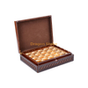 Boîte de luxe emballage bois feuille d'or boîte en bois pour chocolat du moyen-orient