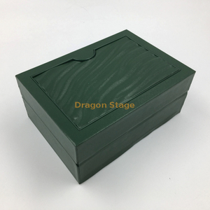Usine de boîte en bois personnalisée boîte de montre en cuir d'emballage personnalisé vert olive classique