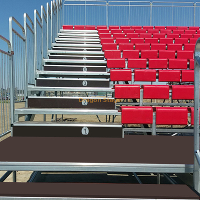 Siège de gradin de stade à installation facile Siège de tribune démontable Siège de gradins en acier de tribune