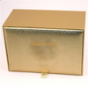 Boîte de rangement cadeau en papier doré de luxe à 2 niveaux