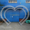 Botte double en aluminium de forme de coeur jumelle pour la décoration d'événement de mariage