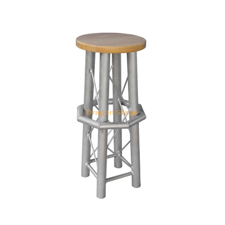 Tabouret de bar en aluminium de style Global Truss avec pieds droits