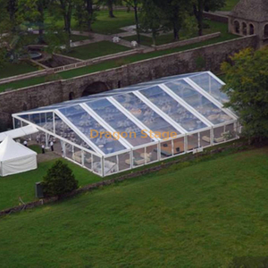 Tentes transparentes de chapiteau d'auvent de salon commercial pour le mariage de grand événement 10x21 m tente de chapiteau de mariage de partie de vente chaude 