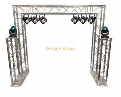 Treillis en aluminium pour stand de lumière Dj sur podium de scène