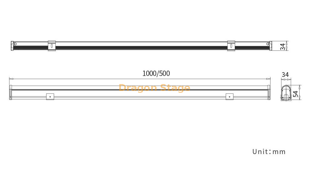 Tube lumineux polychrome LED U38 (5)