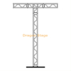 Poteau en treillis d'éclairage en T personnalisé de 400 mm, 6 m de haut