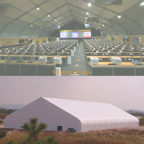 Tente de réunion d'église d'événement sportif de courbe de structure de 3000 personnes
