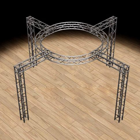 290mm Truss 20'x20' Stand de salon commercial/système d'exposition - Ferme modulaire F34 à boîte circulaire