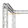 Global Truss 10'x10'x10' Stand de salon commercial en forme de U / Système d'exposition avec coins ronds - Ferme modulaire F34 avec coins de bloc de jonction universels