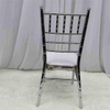 Chaises en bambou galvanisées en métal pour mariages et événements de mariage, chaises empilées en sac souple, chaises de banquet d'hôtel résistantes en acier inoxydable, approvisionnement direct