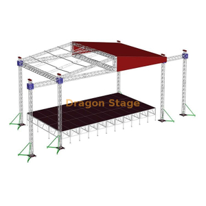 Botte en aluminium 6x6x4m de broche d'étape d'éclairage de représentation d'événement de DJ